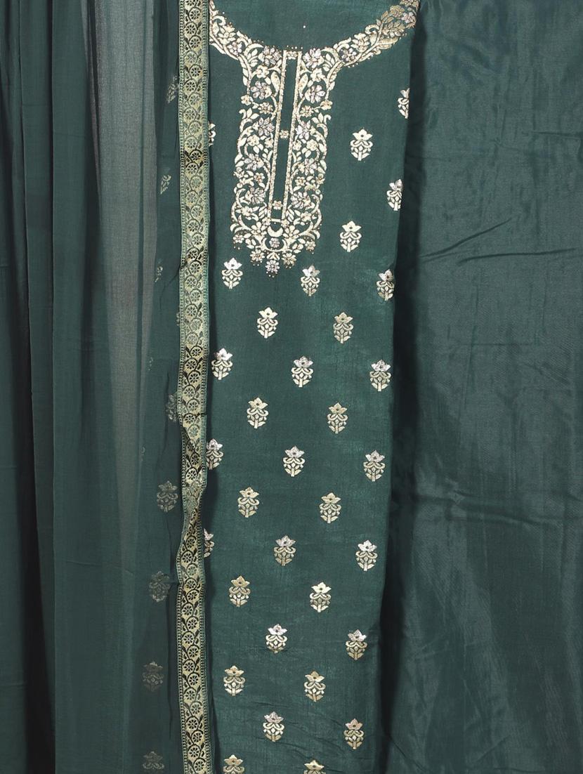 zari work self design unstitched suit set - 19618673 -  Standard Image - 1