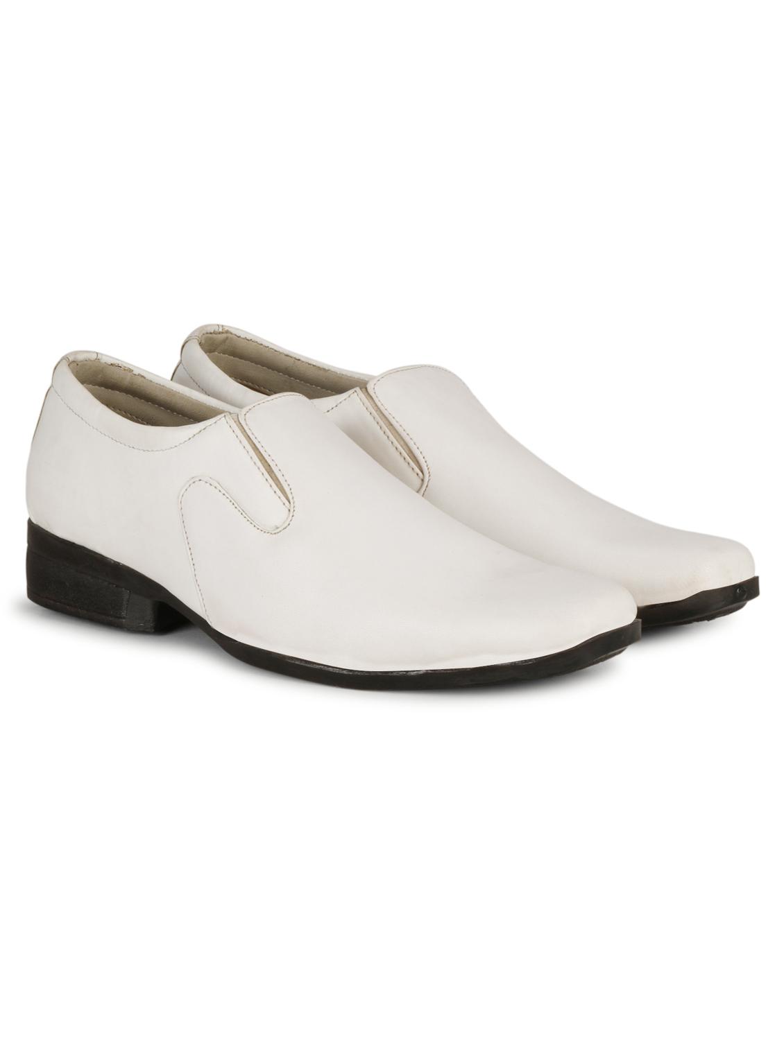 mens white solid slip on - 19618741 - Standard Image - 1