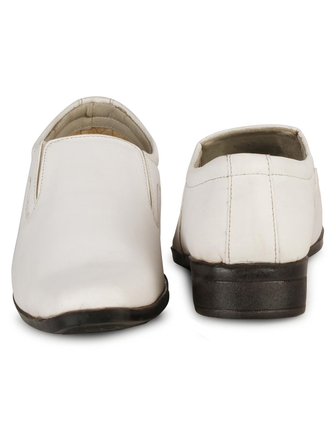 mens white solid slip on - 19618741 - Standard Image - 4