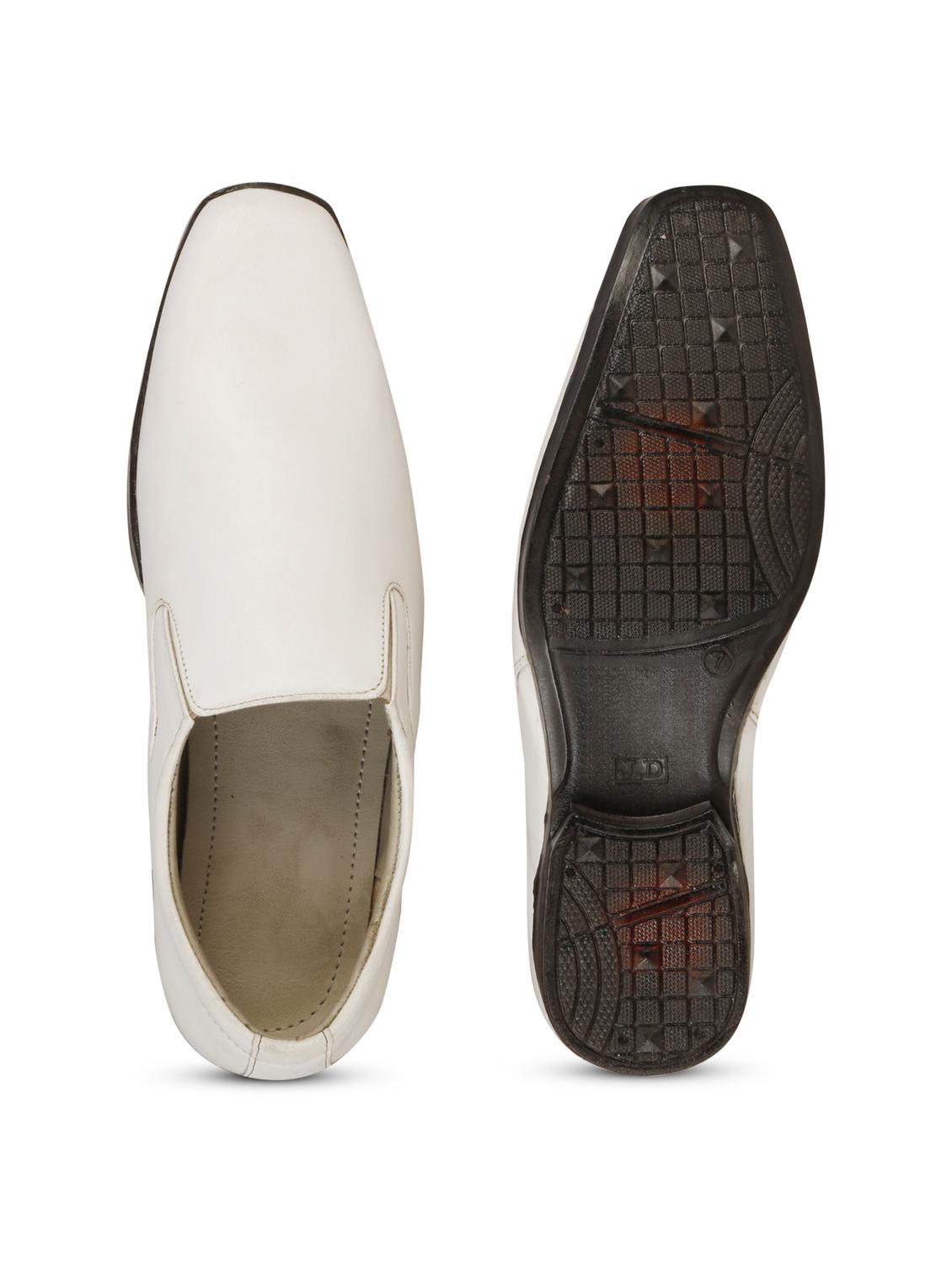 mens white solid slip on - 19618741 - Standard Image - 6