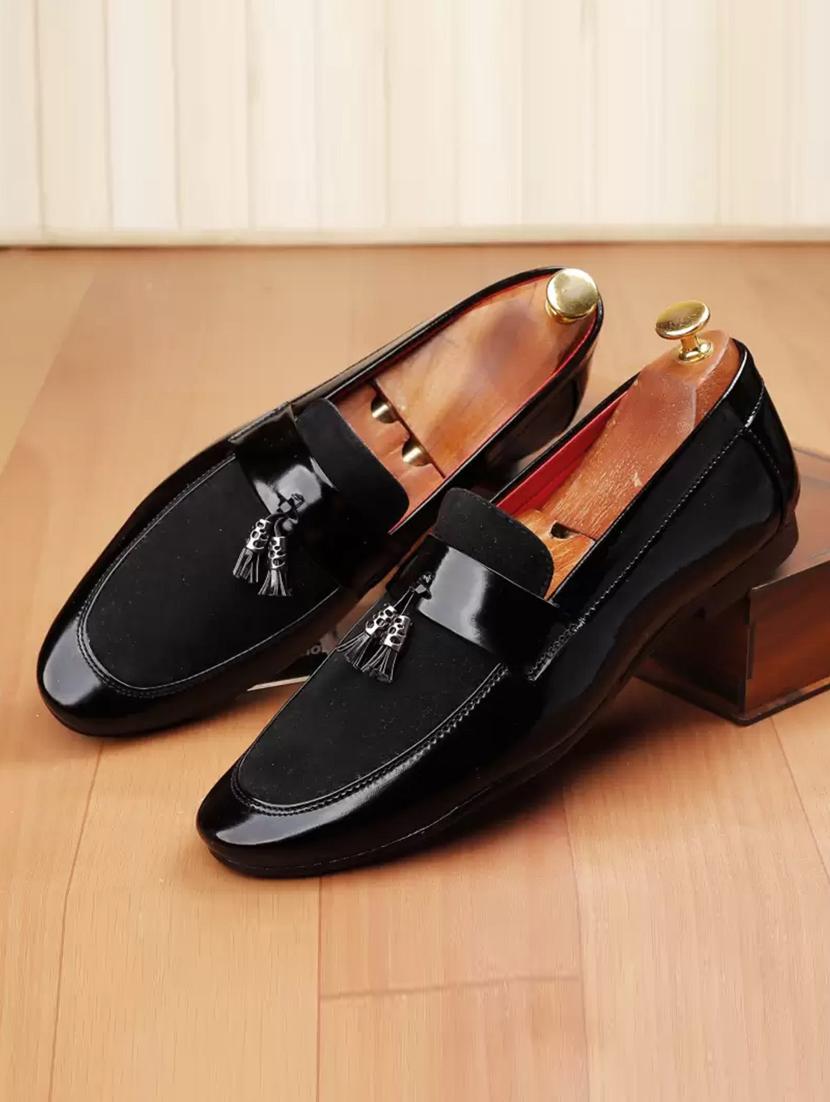 black slip on loafer - 19618747 -  Standard Image - 1