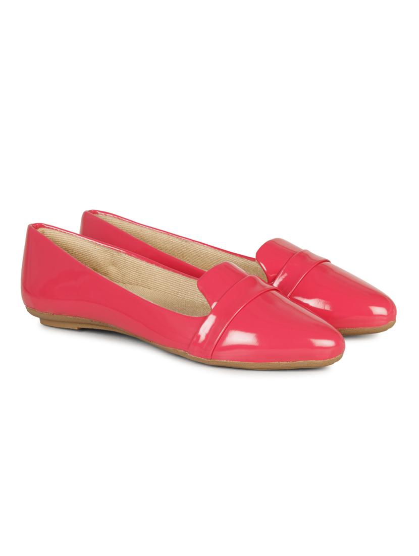 pink patent leather slip on ballerina - 19618775 - Standard Image - 1