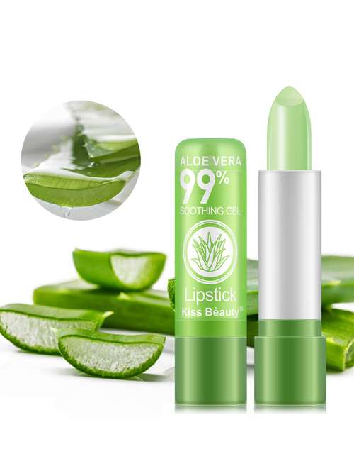 kiss beauty pack of 3 aloevera soothing gel lip balms