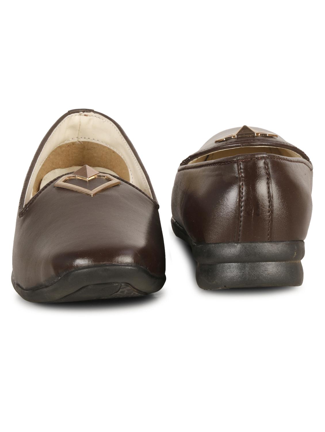 brown synthetic & mesh slip on moccasins - 19618872 - Standard Image - 4