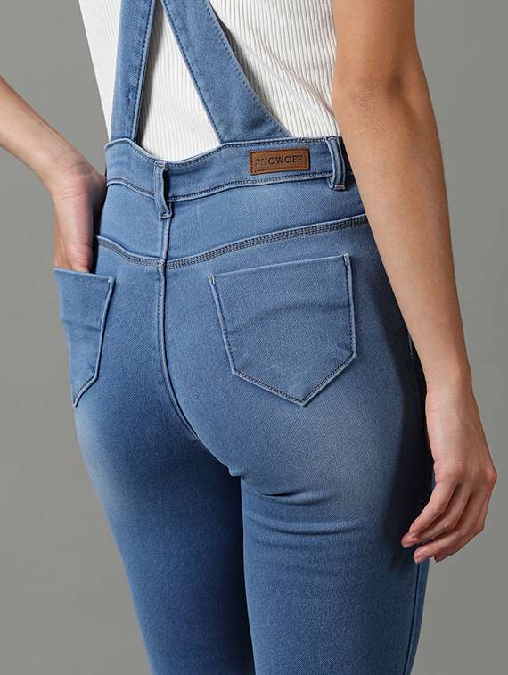 square neck dungaree jumpsuit - 19621549 -  Standard Image - 4