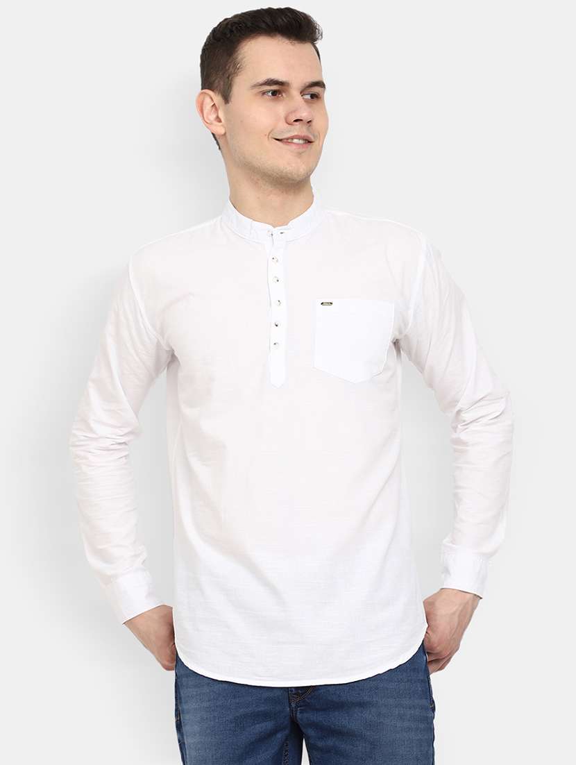 solids cotton short kurta