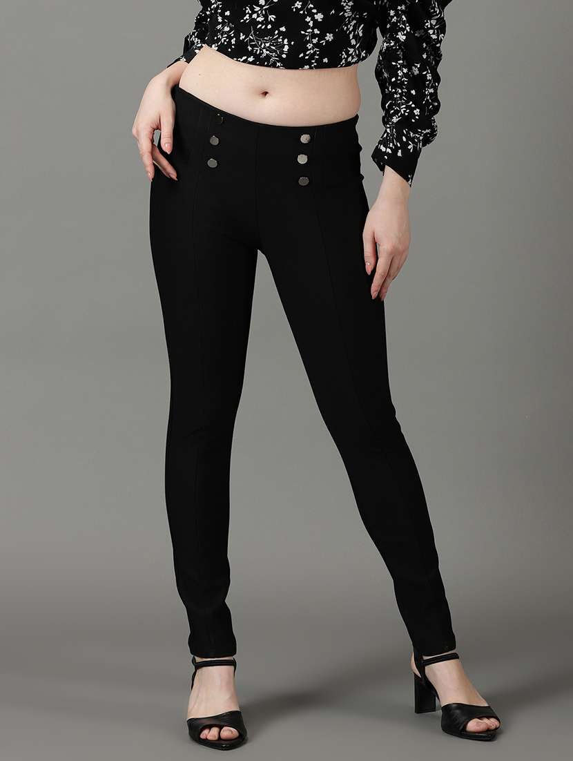 low rise solid jegging