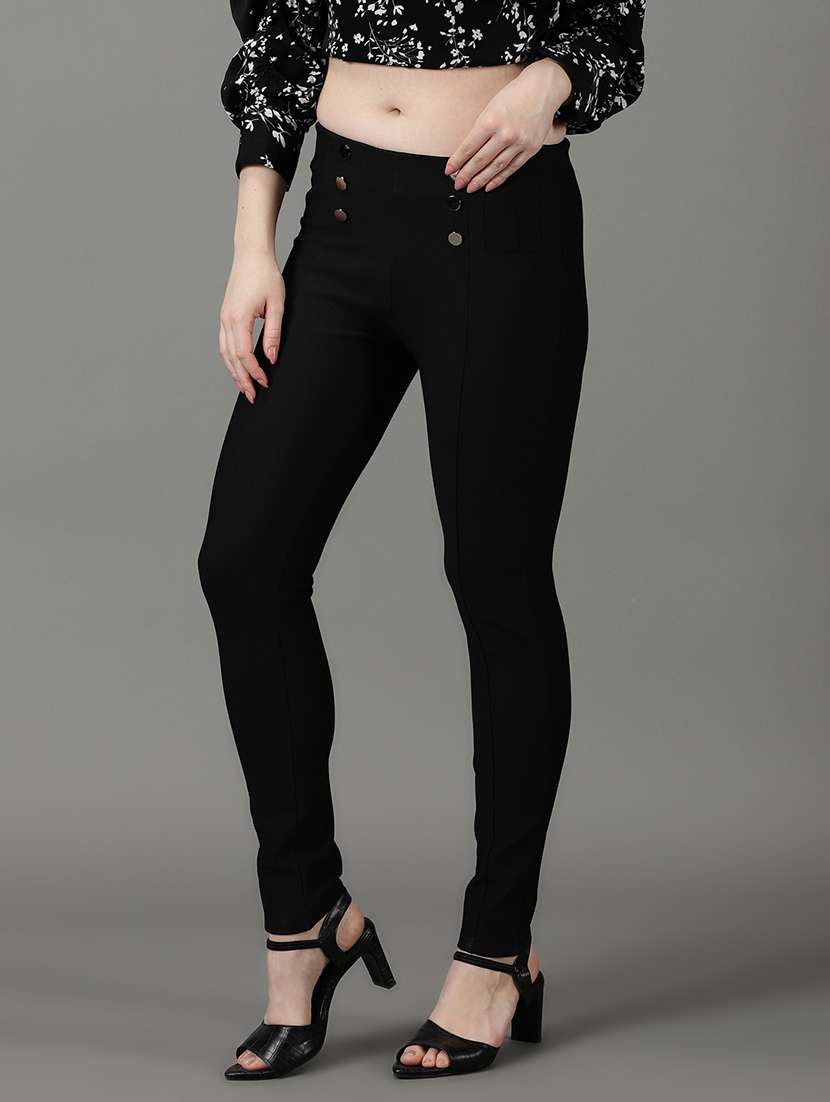 Low Rise Solid Jegging - 19621836 -  Standard Image - 1