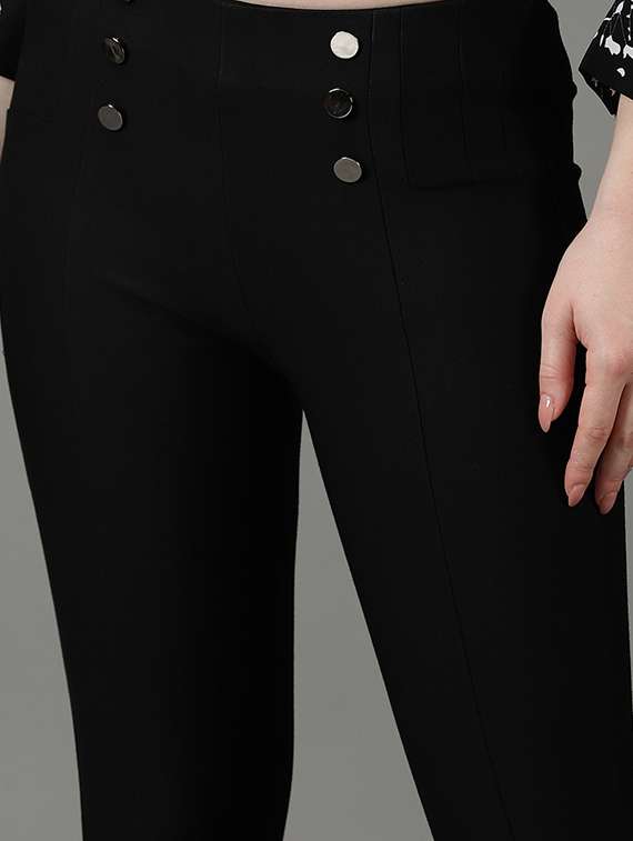 Low Rise Solid Jegging - 19621836 -  Standard Image - 4