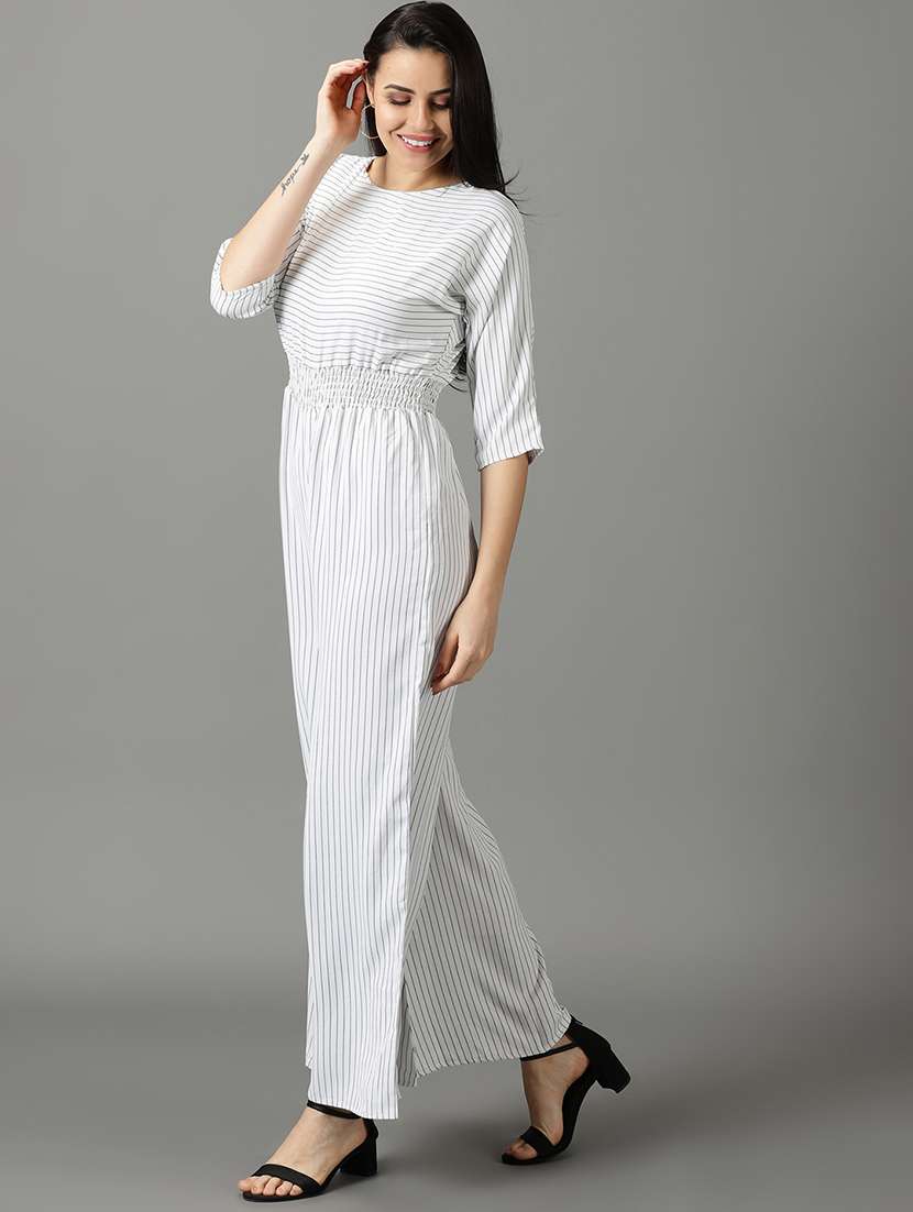 stripes printed full length jumpsuit - 19621846 -  Standard Image - 1