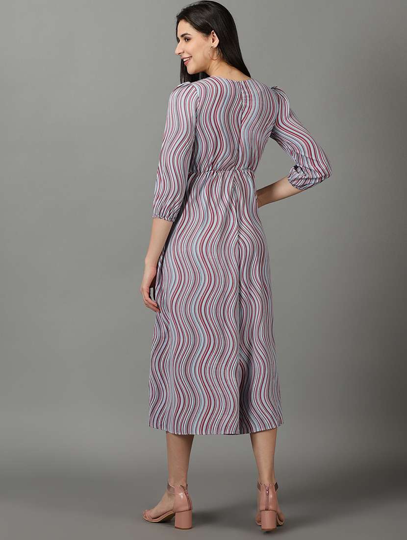 stripes printed full length jumpsuit - 19621847 -  Standard Image - 1