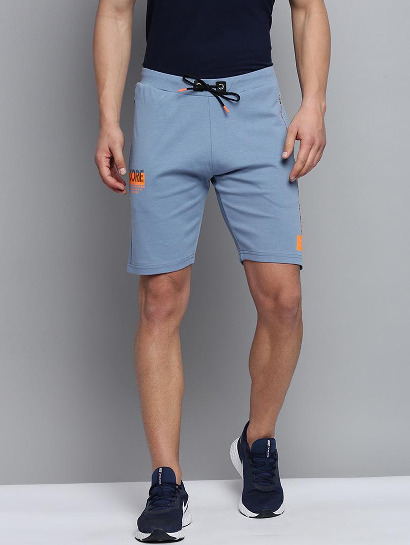 blue solid sports short - 19622634 -  Zoom Image - 0