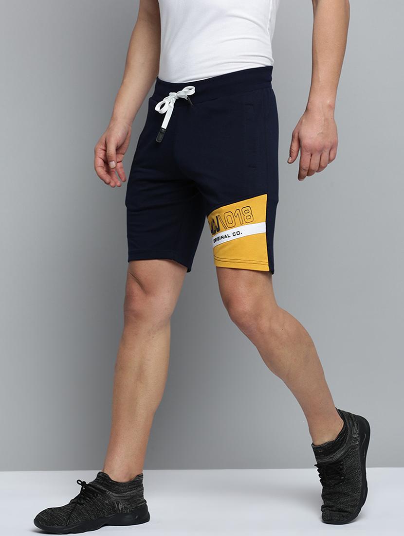 navy blue solid sports short - 19622635 -  Standard Image - 1
