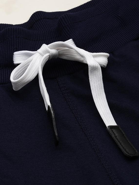 navy blue solid sports short - 19622635 - Standard Image - 4