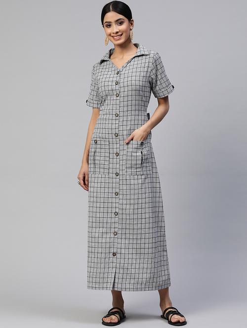 women's checkered shirt  dress - 19622709 -  Standard Image - 0