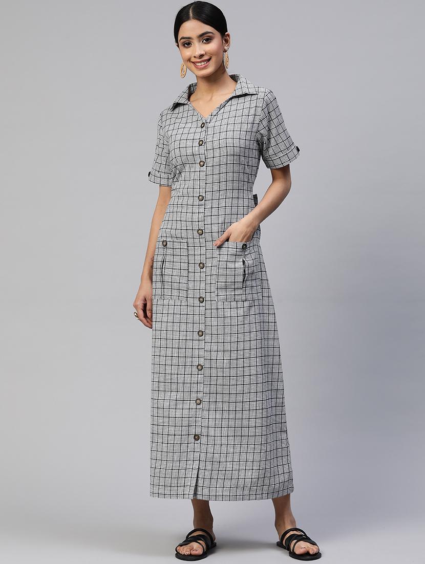 women's checkered shirt  dress - 19622709 -  Zoom Image - 0