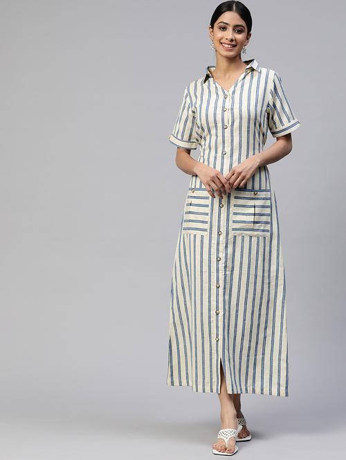 women's shirt striped dress - 19622710 - Standard Image - 0