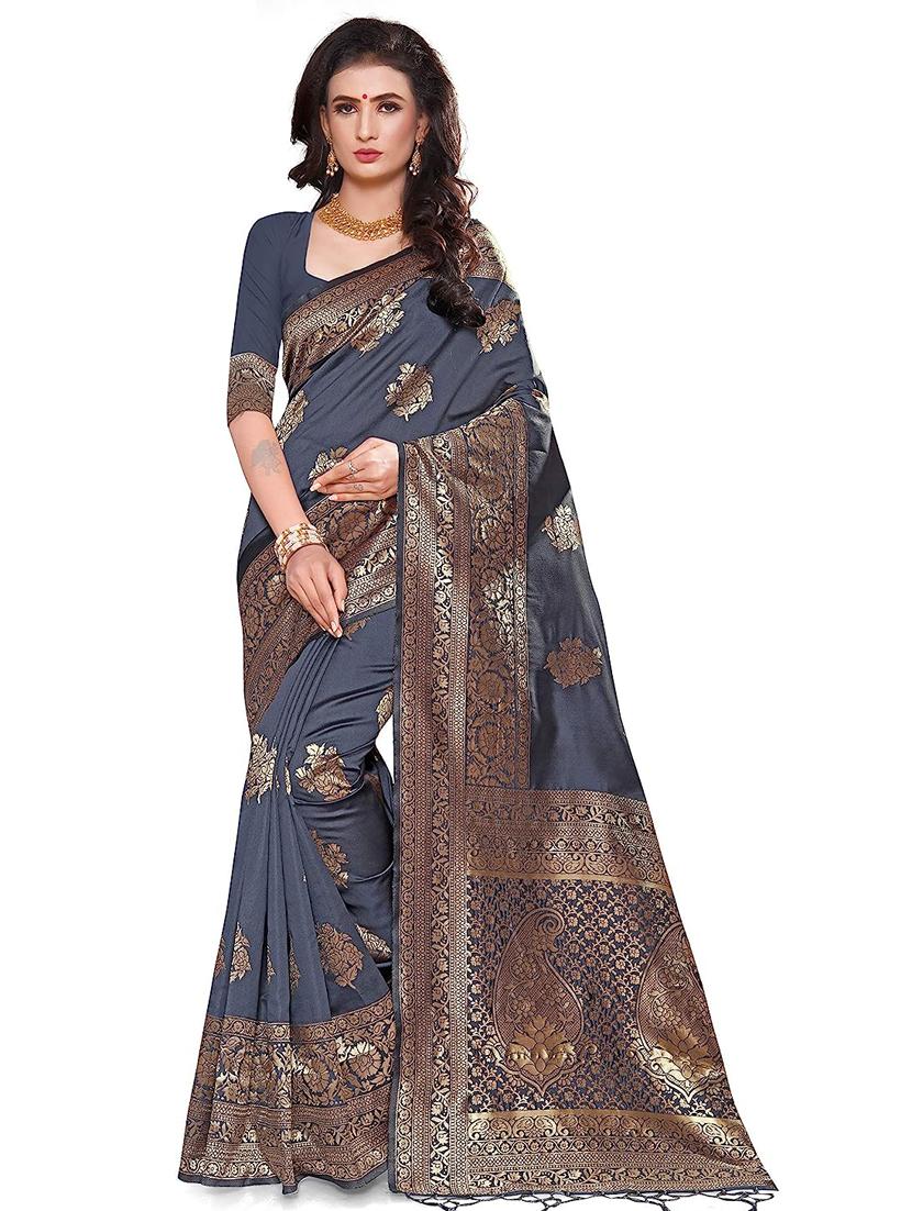women's banarasi saree with blouse - 19622798 - Zoom Image - 0