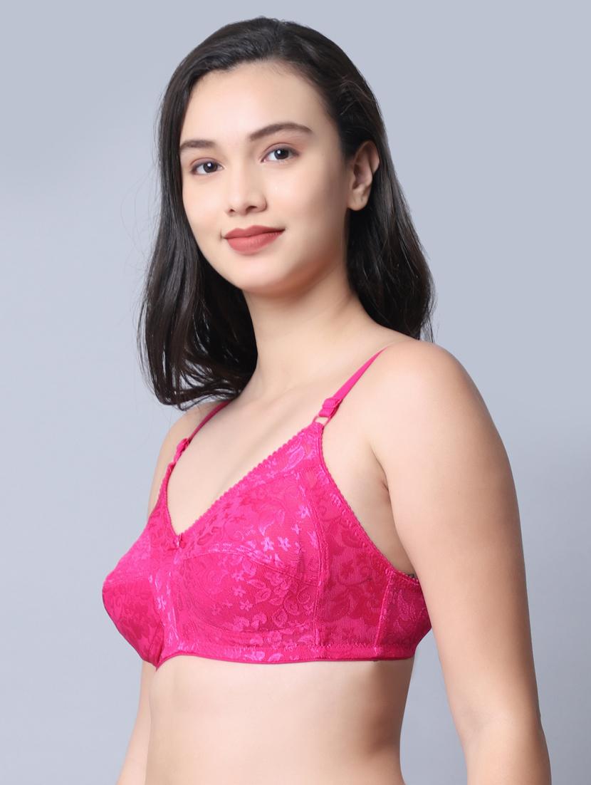 pink nylon regular bra - 19625744 -  Standard Image - 1
