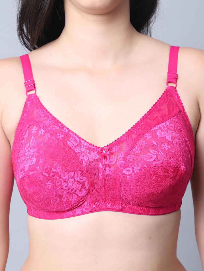 pink nylon regular bra - 19625744 - Standard Image - 4