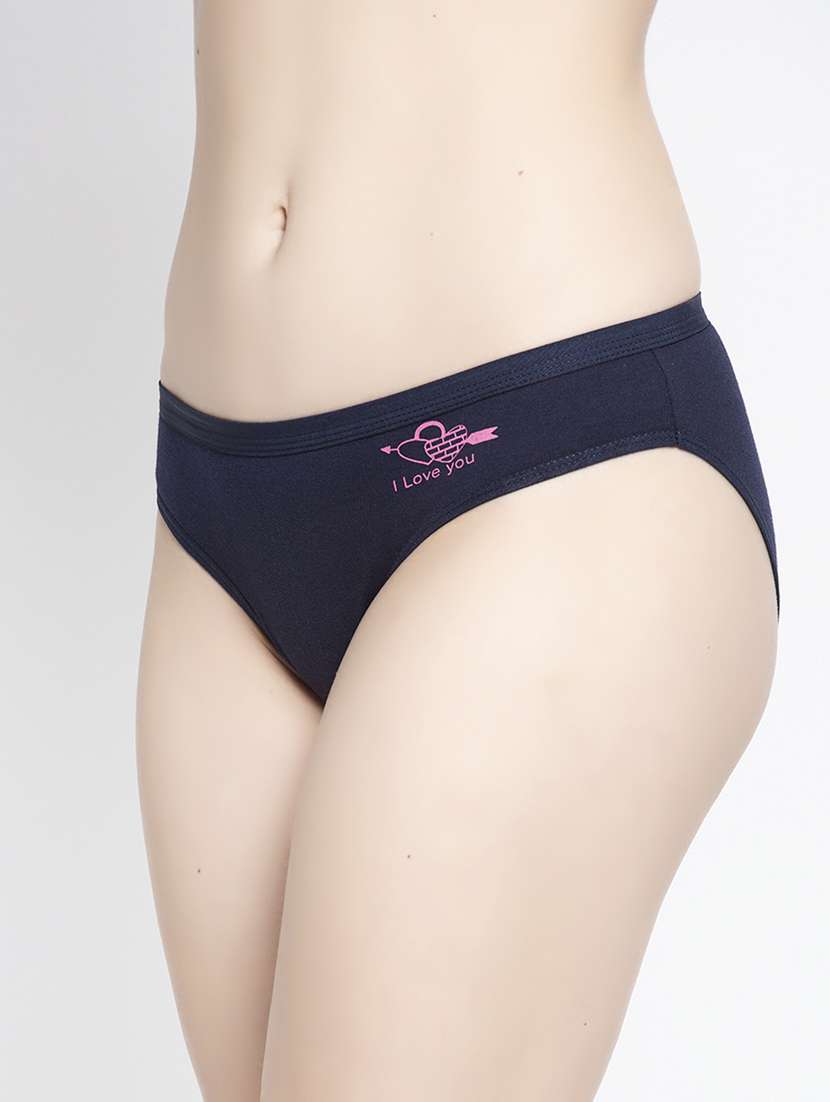 navy blue cotton hipster panty - 19625970 - Standard Image - 1