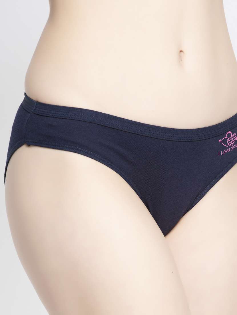 navy blue cotton hipster panty - 19625970 - Standard Image - 4