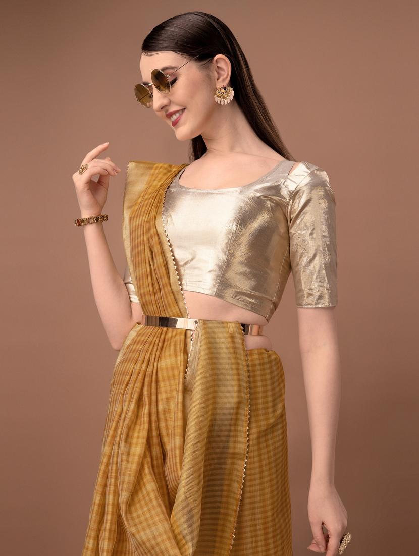 solid with borders handloom saree - 19626262 - Standard Image - 4