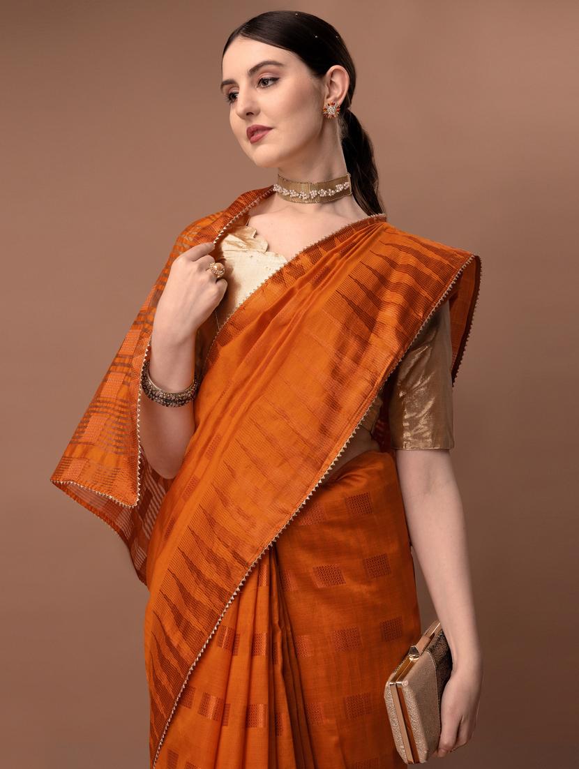 solid with borders handloom saree - 19626264 - Standard Image - 4