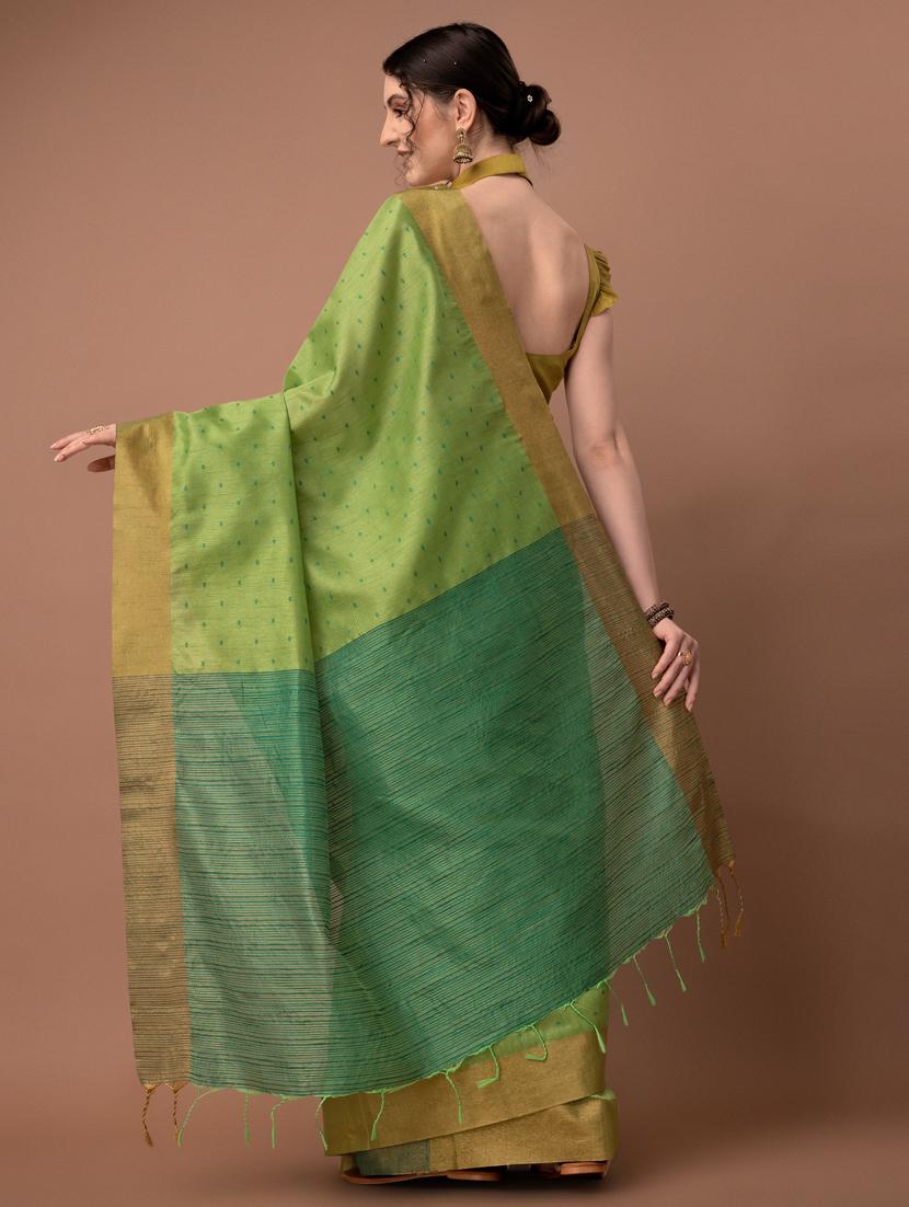 solid with borders handloom saree - 19626265 - Standard Image - 1