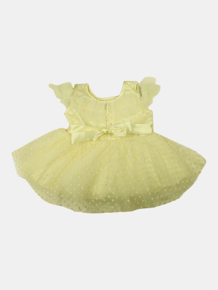 girls round neck cap sleeve frock - 19626573 -  Standard Image - 1