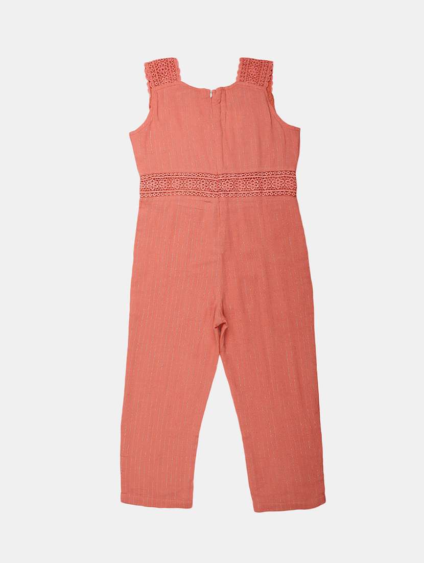 girls scoop neck striped jump suit - 19626584 -  Standard Image - 1