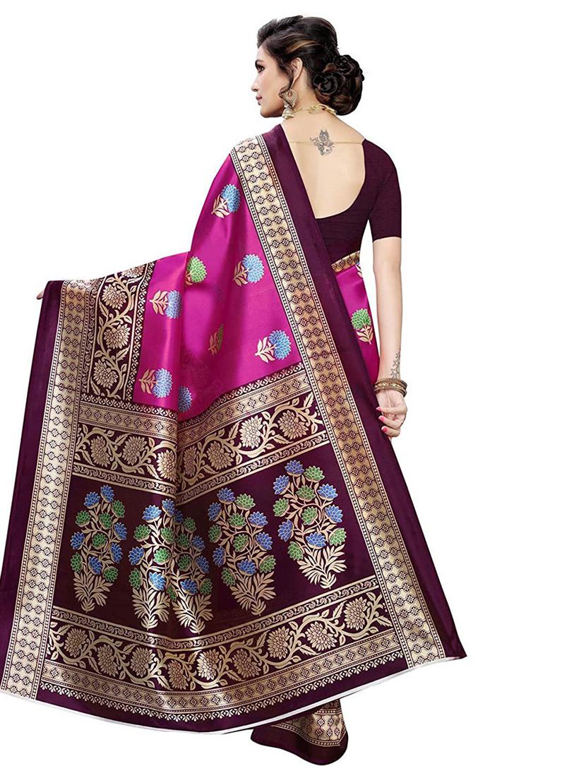 women's self design purple colored saree - 19629913 - Standard Image - 1