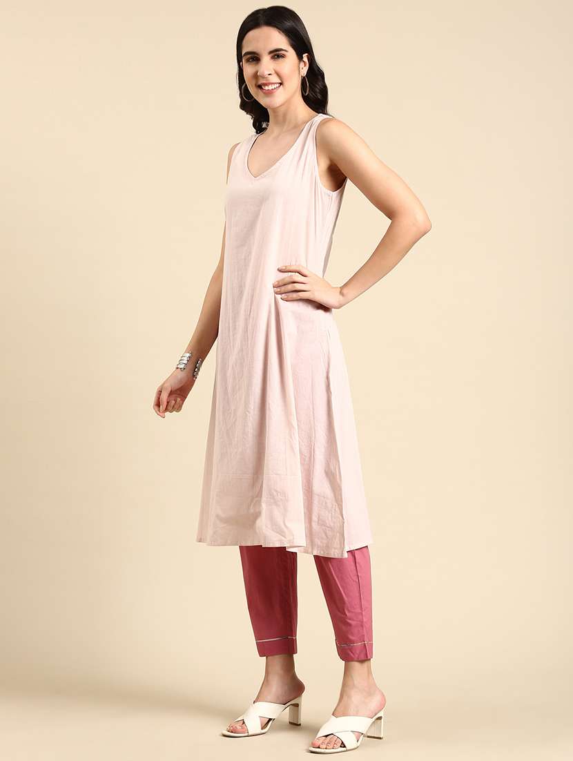 v-neck kaftan set - 19631393 -  Standard Image - 1