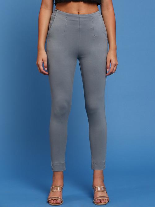 mid rise solid tregging trouser - 19631866 - Standard Image - 0