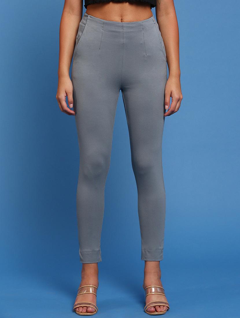 mid rise solid tregging trouser - 19631866 - Zoom Image - 0