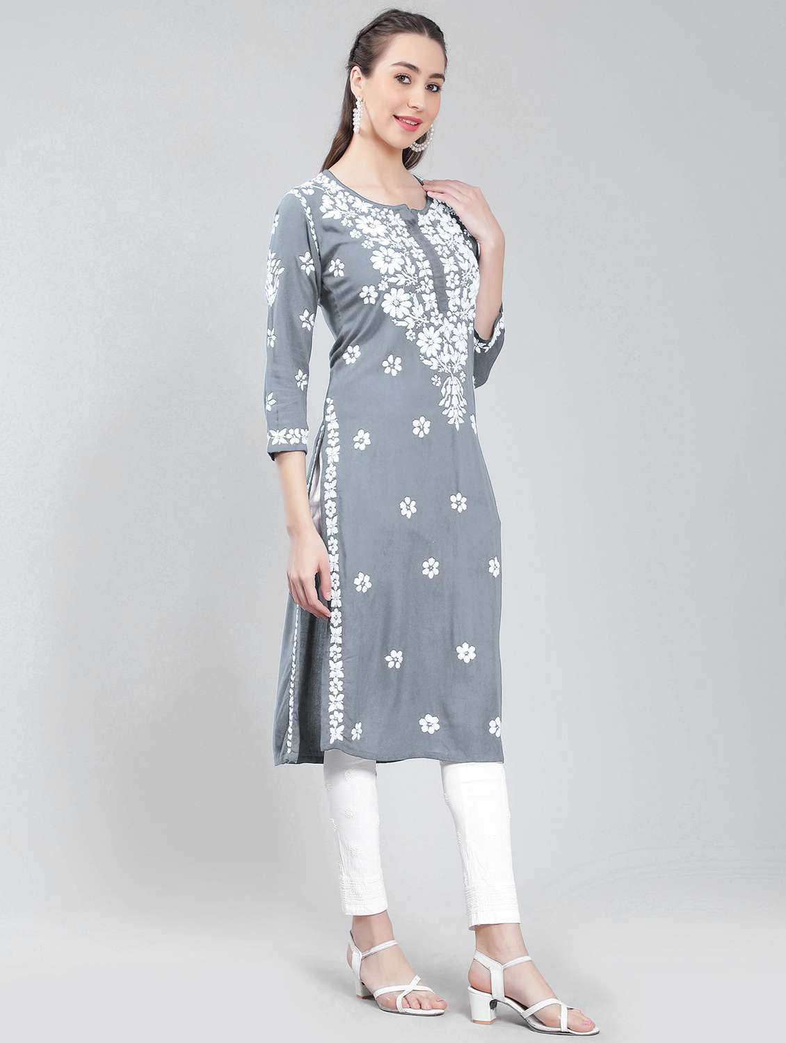 women's straight kurta - 19631872 - Standard Image - 1