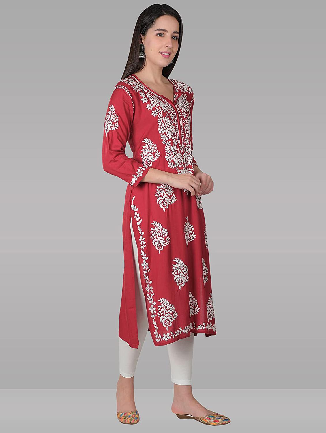 women's straight kurta - 19631877 - Standard Image - 1