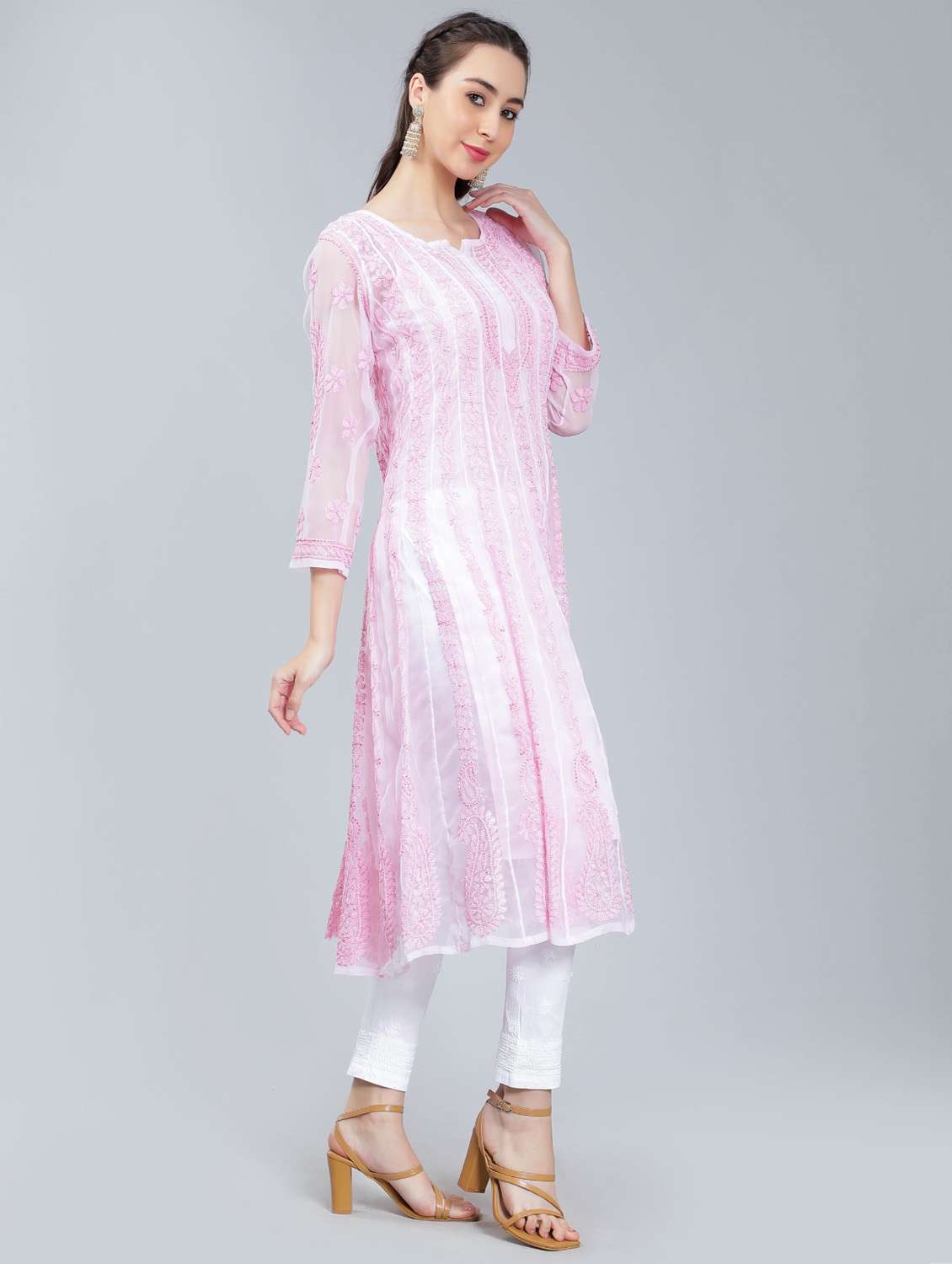 women's flared kurta - 19631880 - Standard Image - 1