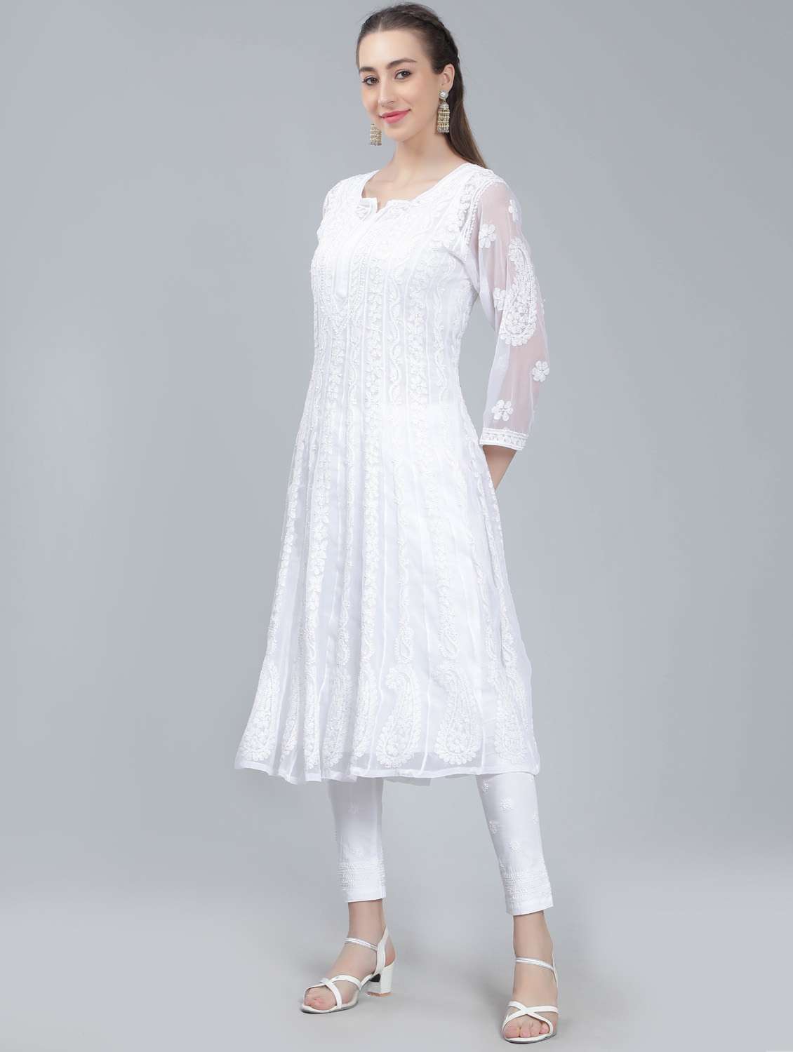 women's flared kurta - 19631881 -  Standard Image - 1