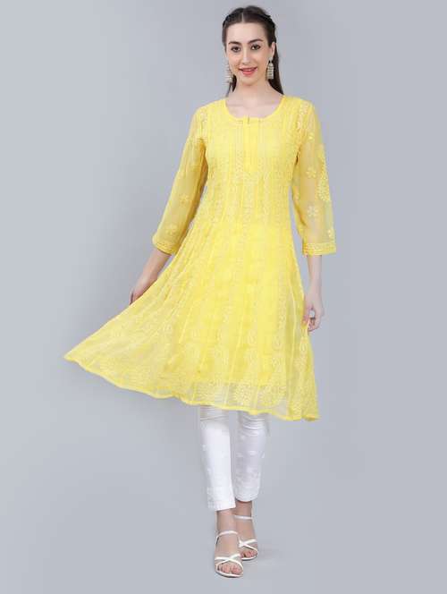 women's flared kurta - 19631884 - Standard Image - 0