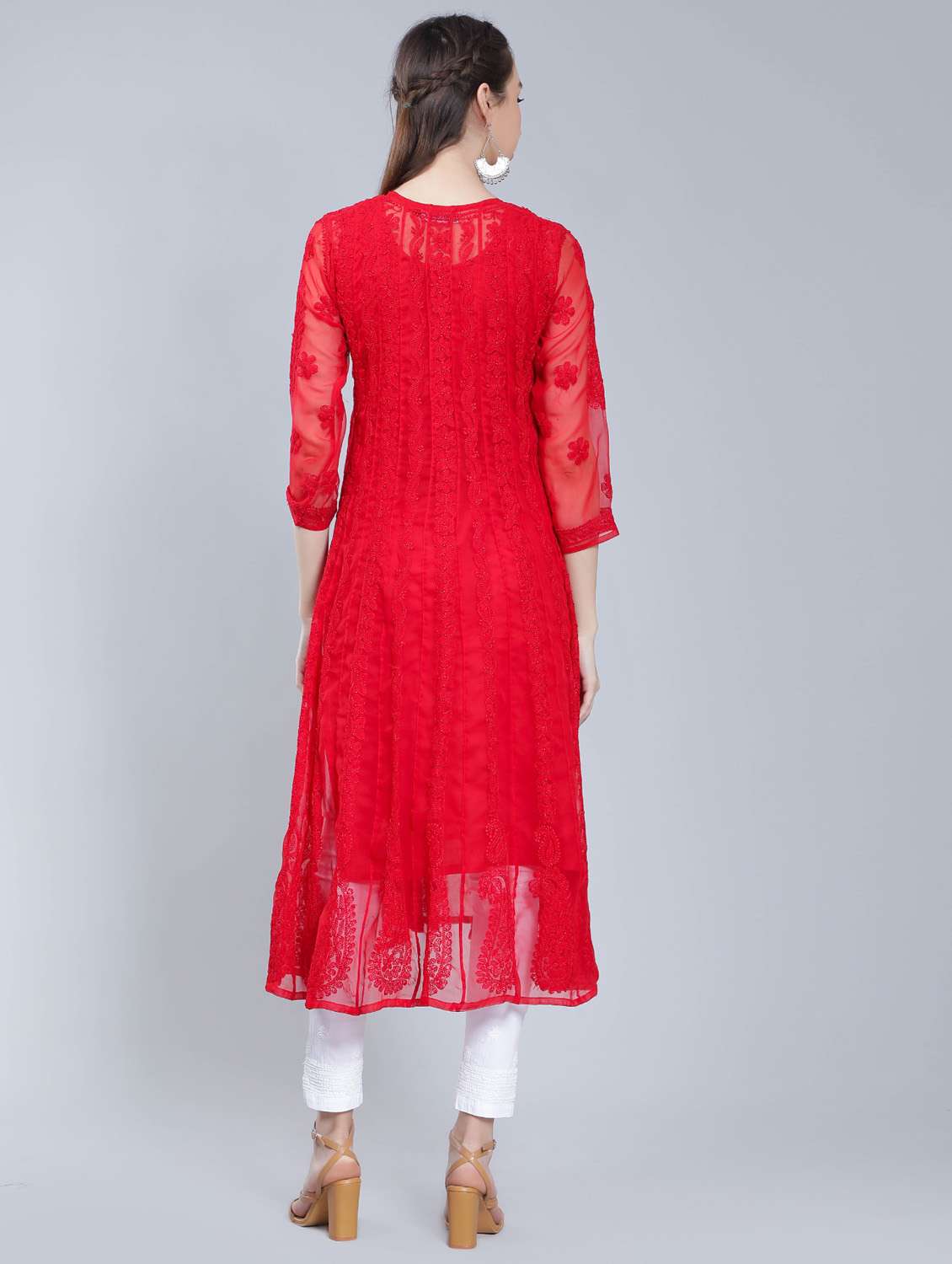 women's flared kurta - 19631885 -  Standard Image - 4