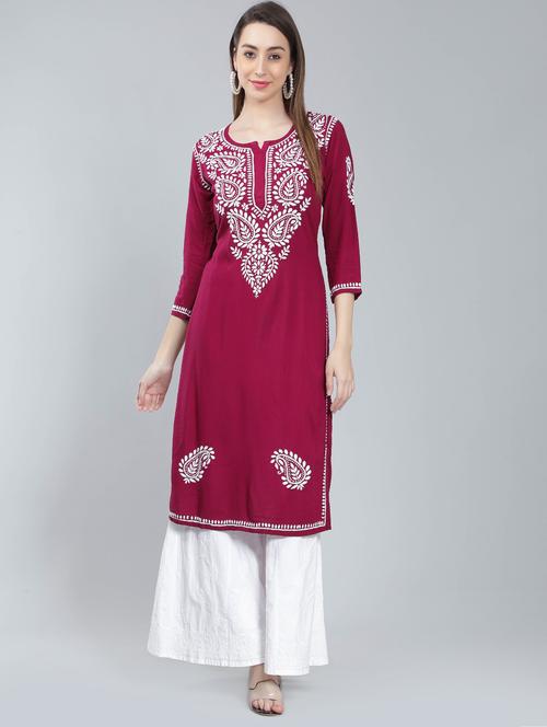 women's straight kurta - 19631896 - Standard Image - 0