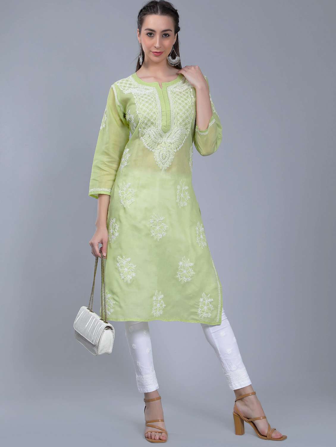 women's straight kurta - 19631906 -  Standard Image - 4