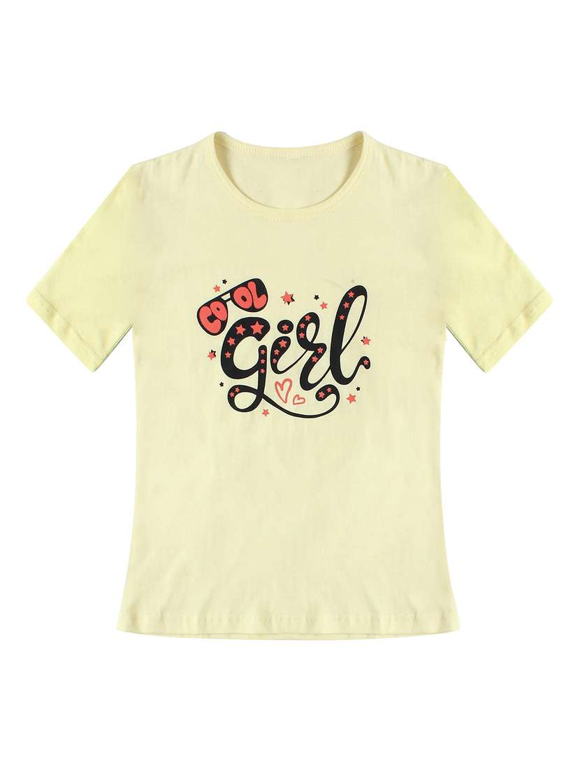 girls pack of 2 printed regular tees - 19635325 -  Standard Image - 1