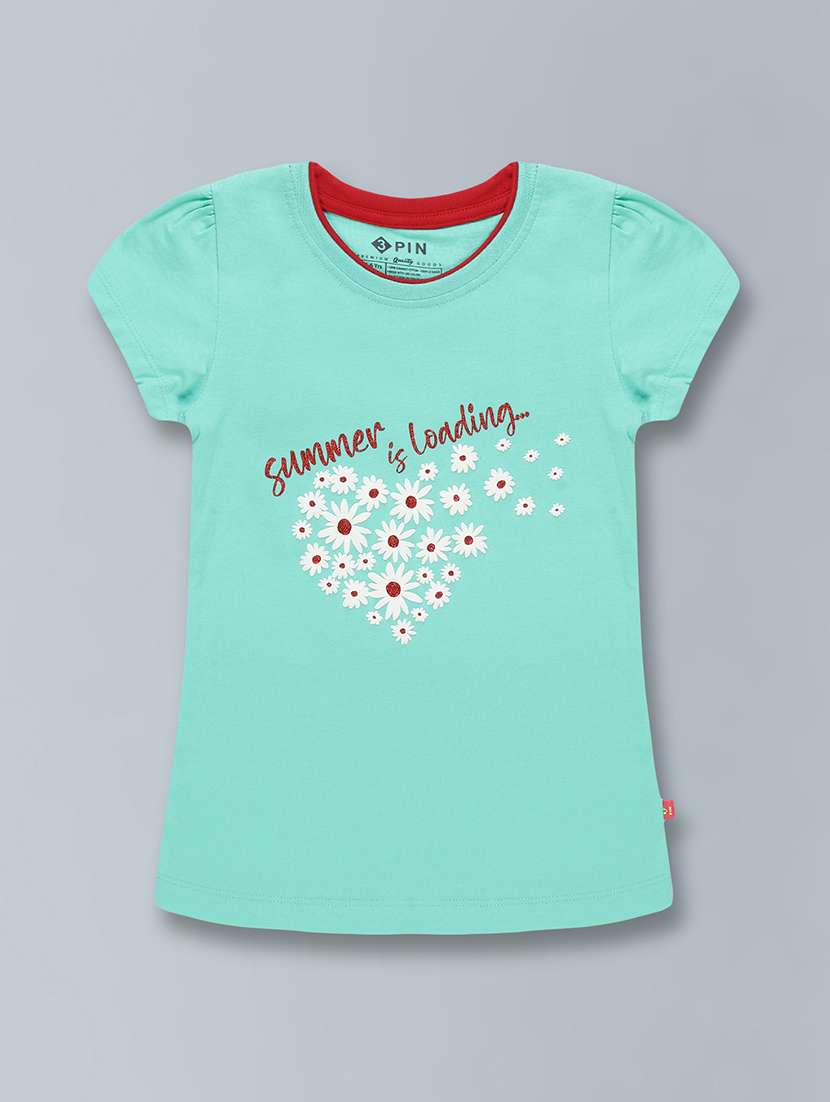 blue printed round neck t-shirt - 19639179 -  Standard Image - 1