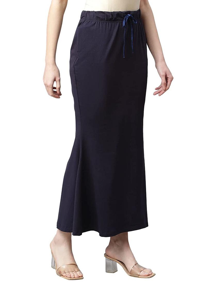 navy blue nylon saree shaper shapewear - 19639569 -  Standard Image - 1