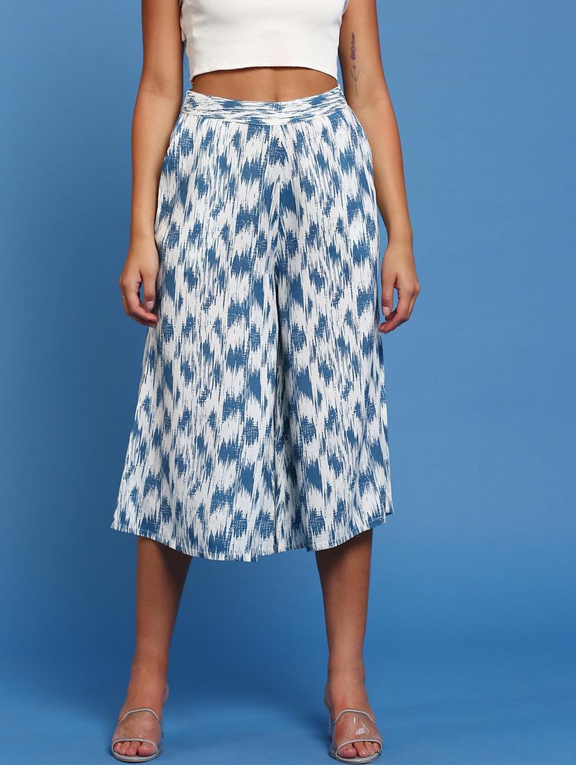 women high rise relaxed fit culotte - 19643394 - Zoom Image - 0