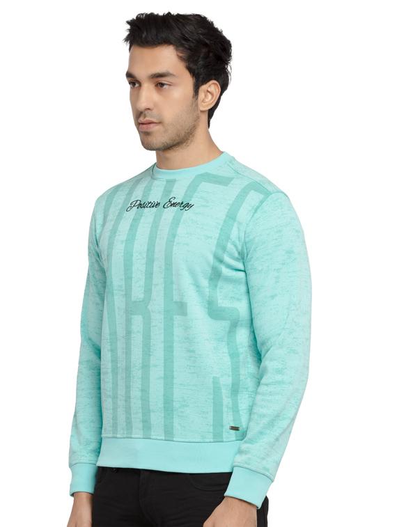 mens front print sweatshirt - 19643683 - Standard Image - 1