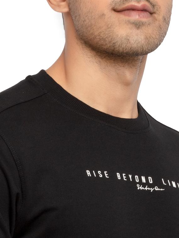 round neck printed cotton t-shirt - 19643692 - Standard Image - 4