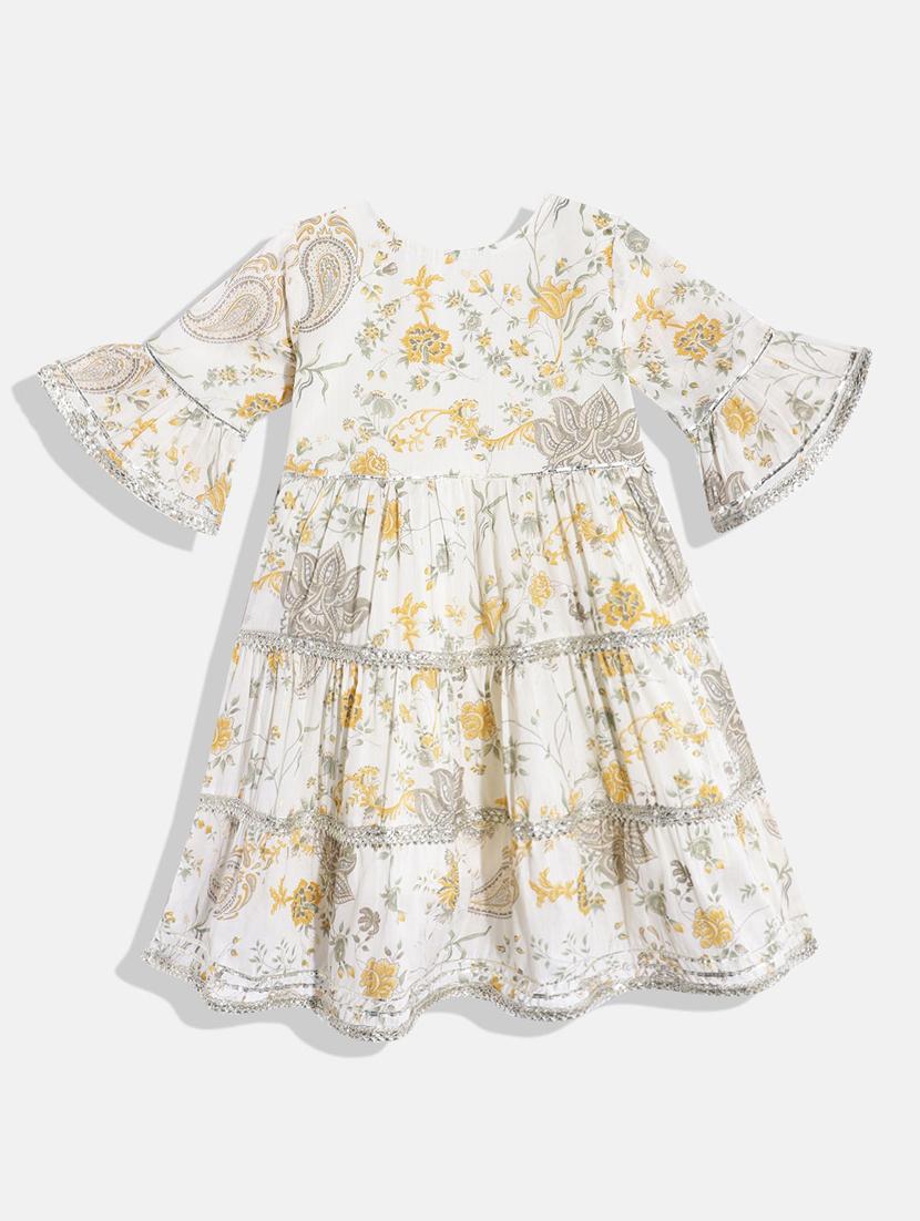 floral printed party gown - 19644862 - Standard Image - 1